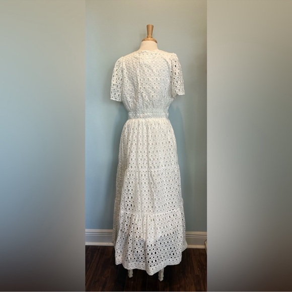 Somerset White Eyelet Maxi Dress by Anthropologie - Picture 7 of 11